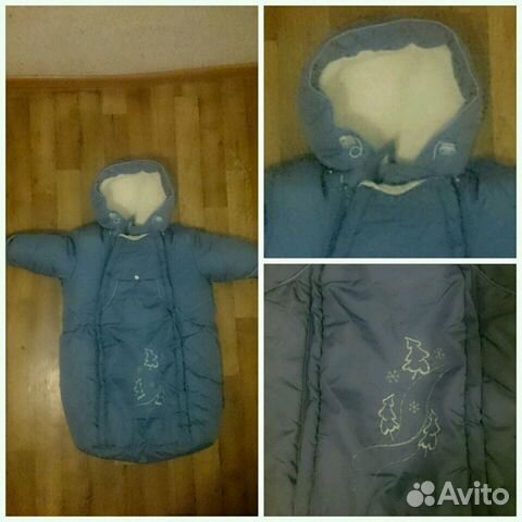 Зимний конверт на овчине