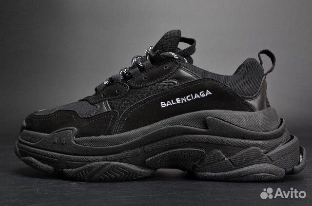 balenciaga triple s black 44