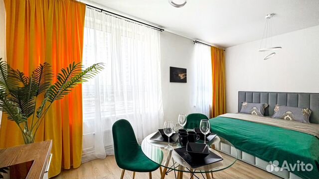

Квартира-студия, 30 м², 2 кровати