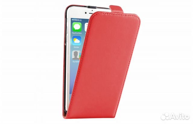 84012373227 Чехол для iPhone 6/6S с откидным флипом, красный