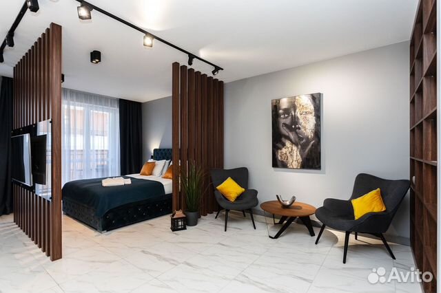 

Квартира-студия, 57 м², 2 кровати