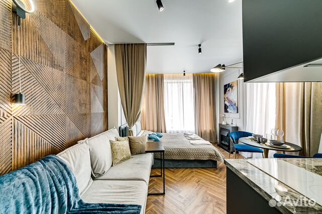 

Квартира-студия, 23 м², 2 кровати
