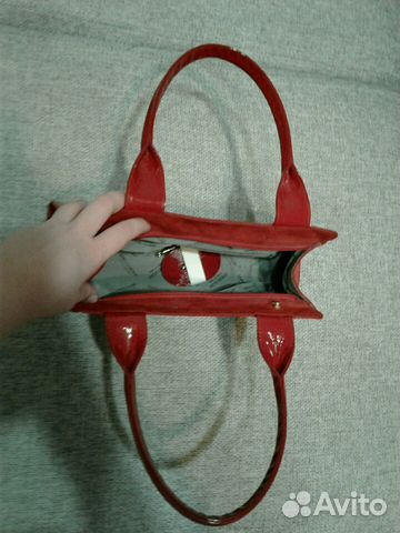 Сумка лакированная кожа и замша,Италия. Оригинал