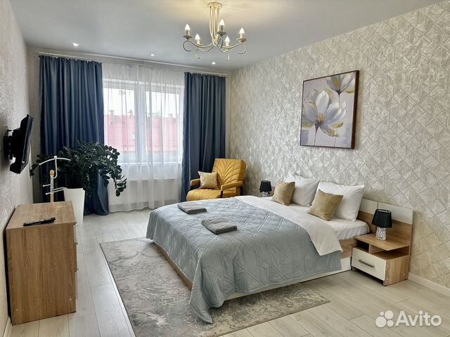 

1-к. квартира, 41 м², 2 кровати