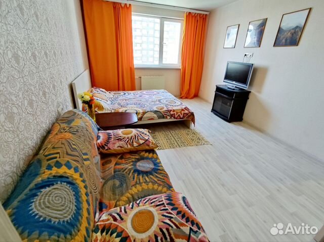 

1-к. квартира, 46 м², 3 кровати