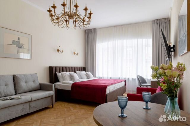 

Квартира-студия, 35 м², 3 кровати