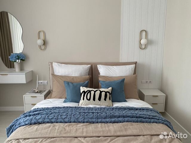 

1-к. квартира, 40 м², 2 кровати