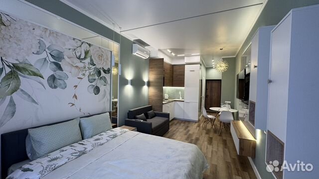 

Квартира-студия, 28 м², 2 кровати
