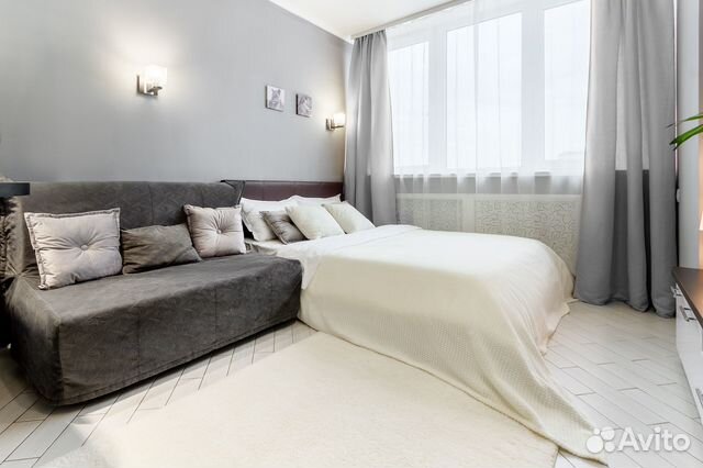 

Квартира-студия, 33 м², 2 кровати