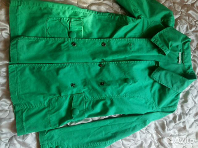 Пальто ichi тренч полупальто плащ зеленый