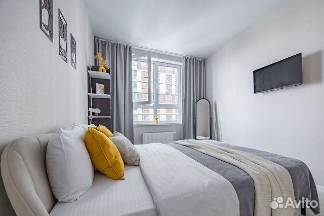 

1-к. квартира, 38 м², 2 кровати
