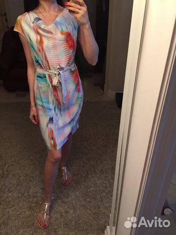 Шикарное платье италия шелк оригинал
