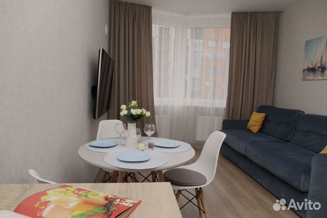 

1-к. квартира, 38 м², 2 кровати