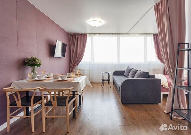 

Квартира-студия, 34 м², 2 кровати