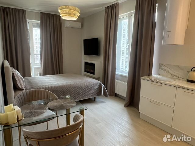

Квартира-студия, 27 м², 2 кровати