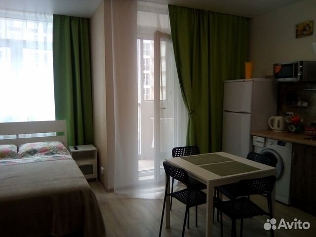 

Квартира-студия, 29 м², 2 кровати