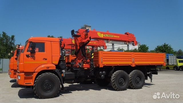 Камаз 43118 с кму Palfinger inman IT-150 с бортом