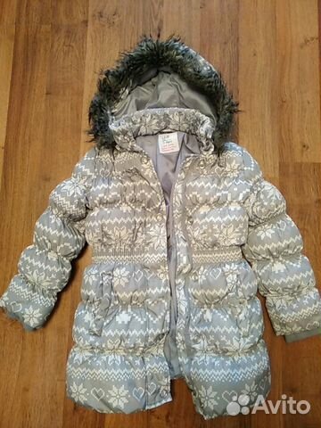 Пуховик для девочки 6-8 лет