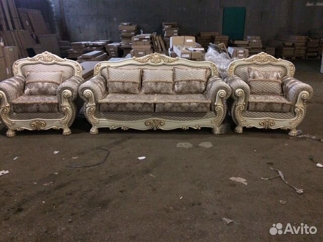 Набор диван+ 2 кресла барокко (склад)