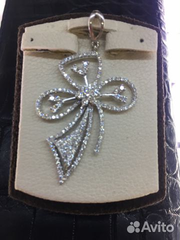 Золотой крест с бриллиантами Золотой крест с бриллиантами