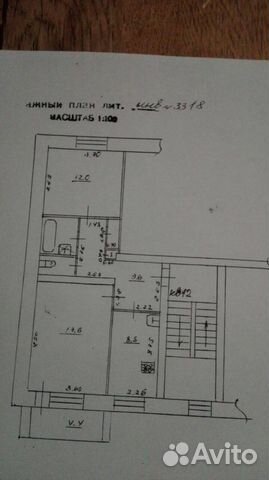 2-к квартира, 54.2 м², 5/5 эт.