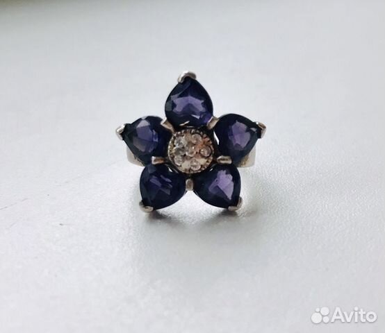 Серебряное кольцо с аметистом