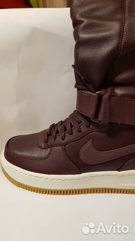 Кожаные сапоги nike AIR force 1 upstep 860522 600