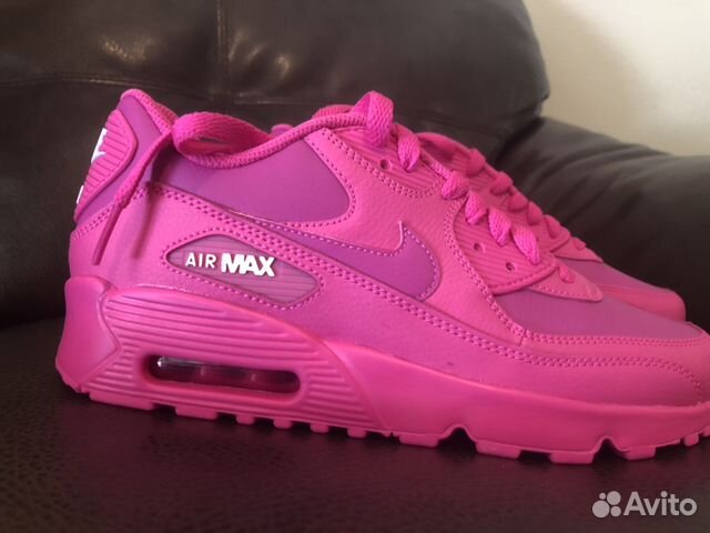 Новые Кроссовки Nike Air max 90 leather кожаные ор