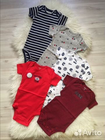 Новые слипы, боди и наборы Carter’s 9,12 и 24 мес