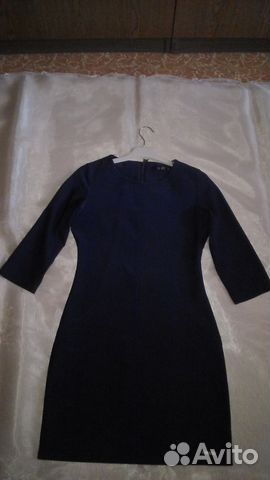 Платье темно синего цвета 44 размер Платье темно синего цвета 44 размер