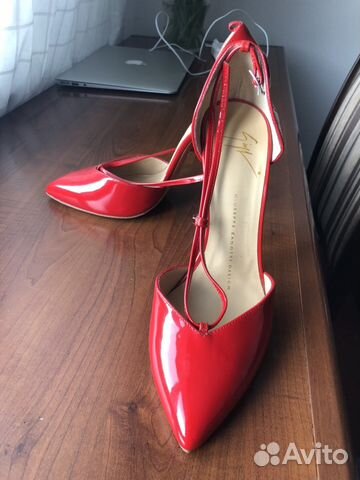Туфли красные лакированные Giuseppe Zanotti новые