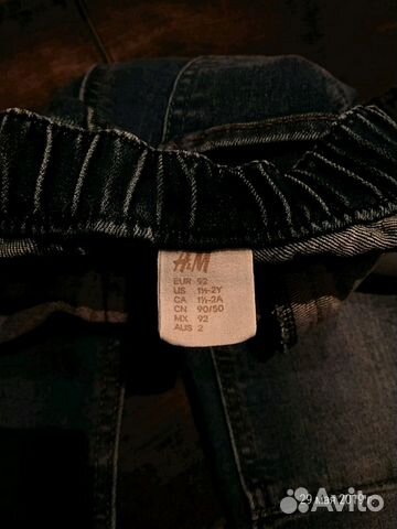 Джинсы H&M(джегинсы) на девочку, пара