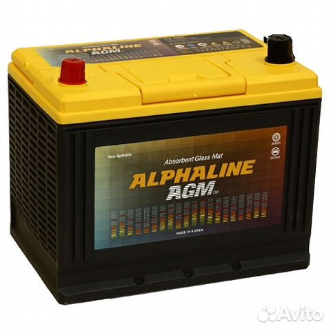 Аккумулятор Alphaline AGM AX D26R 75 Ач прям. пол