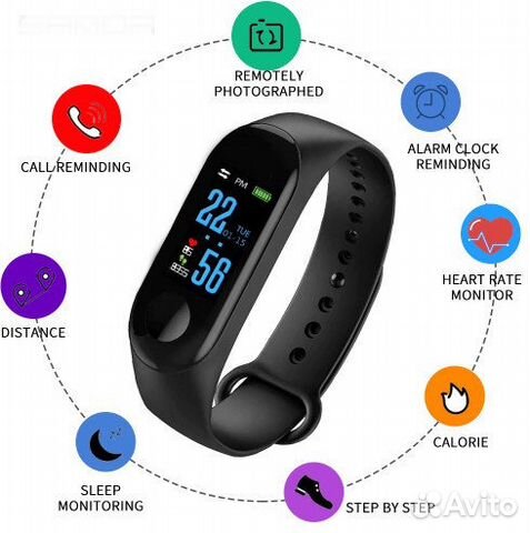 Фитнес браслет Intelligence Health Bracelet M3 Фитнес браслет Intelligence Health Bracelet M3