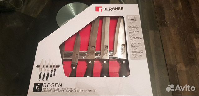 Набор ножей bergner 6 предметов