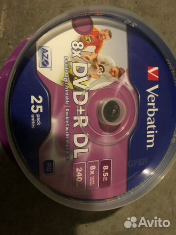 Оптические диски CD-R DVD+R DVD+RW Verbatim