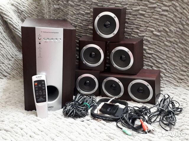 Колонки Sven HT-435D 5.1 цвет коричневый