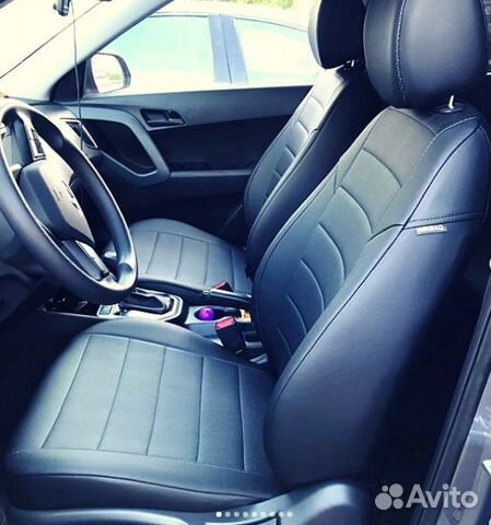 Авточехлы из экокожи для Хендай Крета