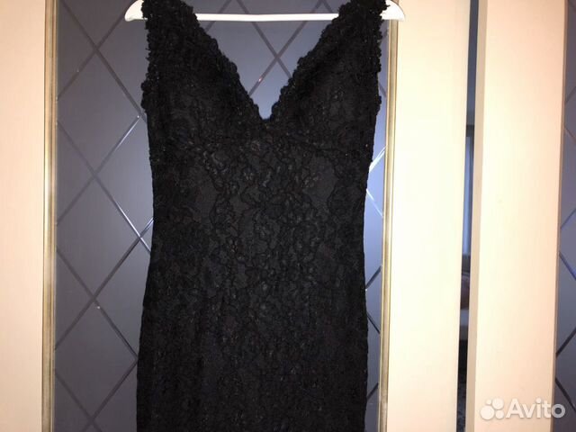 Платье вечернее чёрное кружевное Jovani