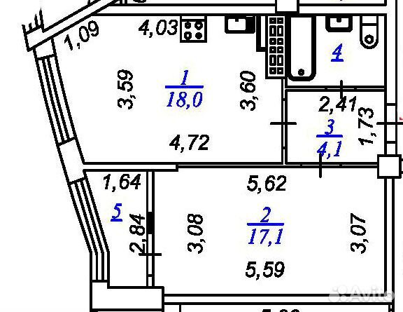 1-к квартира, 46.9 м², 9/16 эт. 1-к квартира, 46.9 м², 9/16 эт.