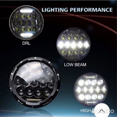 Светодиодные LED фары на Нива УАЗ Светодиодные LED фары на Нива УАЗ