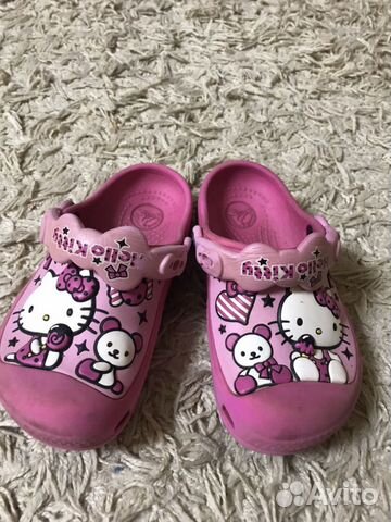 Кроксы Hello Kitty размер С10-С11 Кроксы Hello Kitty размер С10-С11