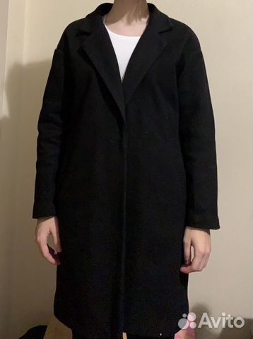 Пальто oversize чёрное весеннее Пальто oversize чёрное весеннее