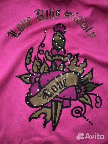 Кофта туника кофта футболка Ed Hardy оригинал