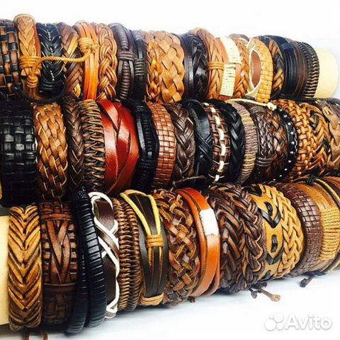 Браслеты кожаные