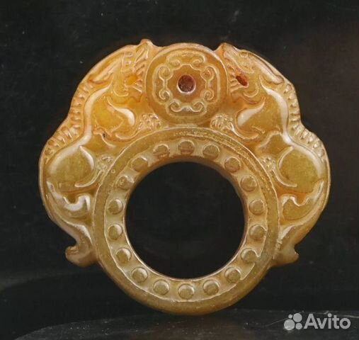 Аксессуар, кольцо - кулон из натурального камня не