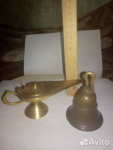 Колокольчик медный старинный малиновый звон