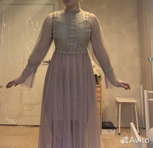 Платье Сетка Кружево Для Полных