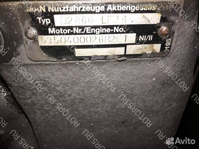 Блок двигателя D2866 LF28 MAN TGA из Европы