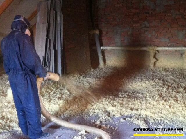 Задувной минеральный утеплитель для потолков и ман Задувной минеральный утеплитель для потолков и ман